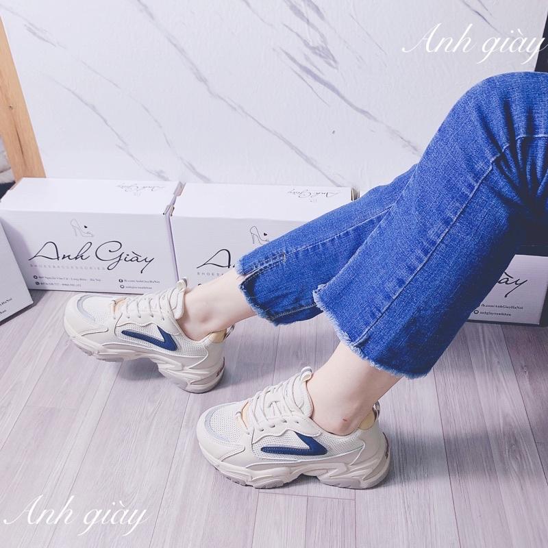 TT14 - Giày thể thao , sneaker phá lưới móc câu xanh nhẹ êm kiểu dáng thời trang, phong cách năng động trẻ trung