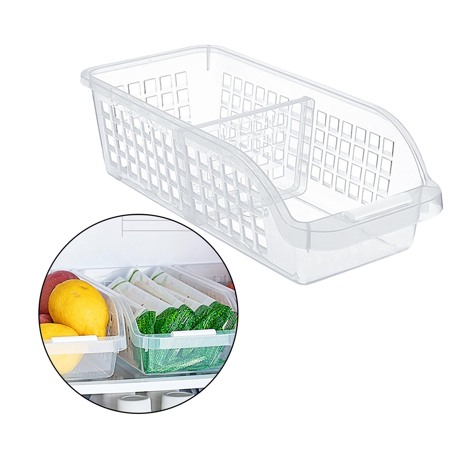 Refrigerator Organizer Storage Box Food Container for Fridge, Freezer Pantry