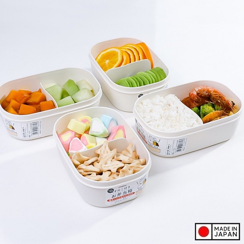 Hộp cơm trưa có vách chia ngăn Nakaya 650ml - Hàng nội địa Nhật Bản nhập khẩu chính hãng