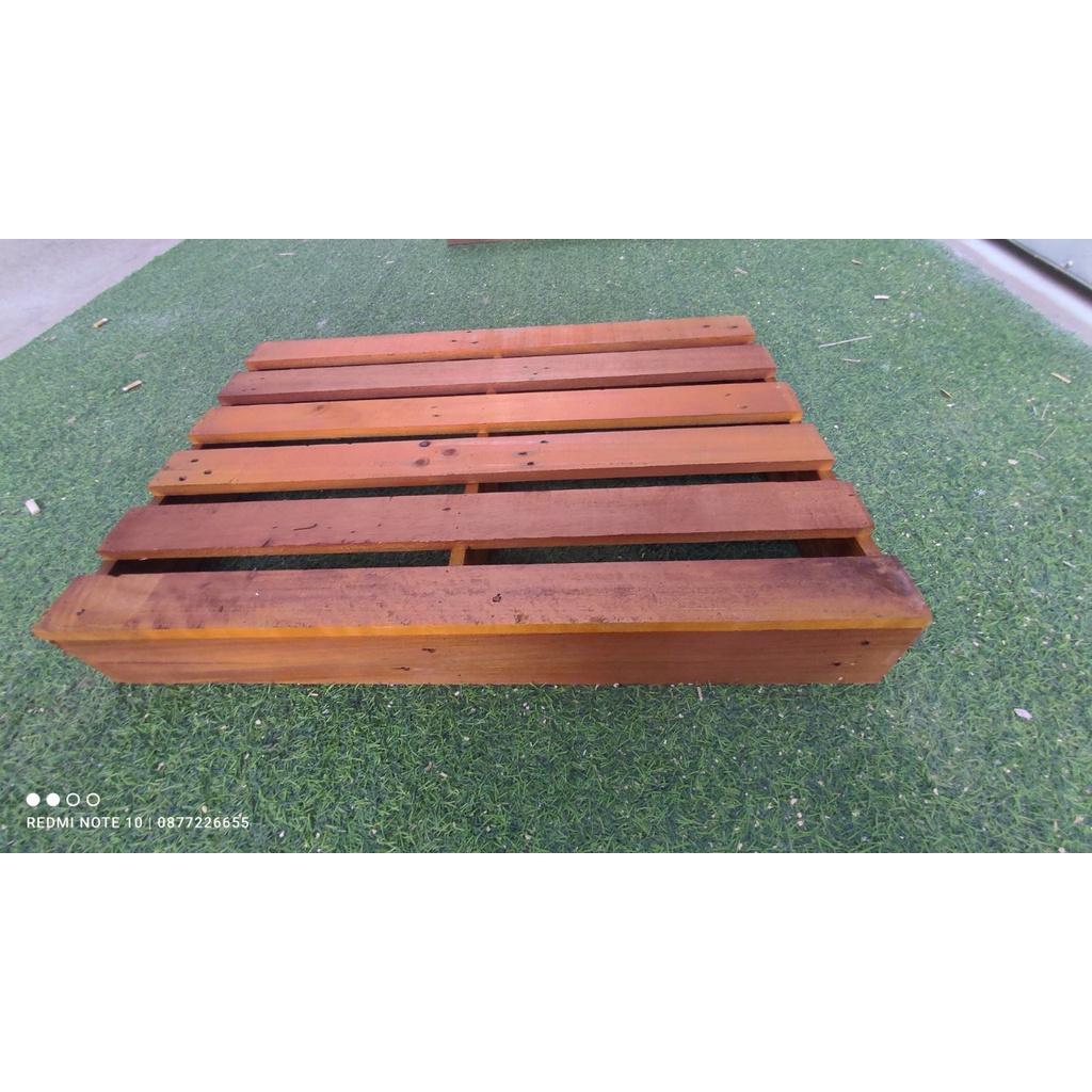 Giường Pallet kích thước 50x70x11cm - Giường gỗ - Giường xếp - Giường Hộp Pallet đã sơn chống mốc