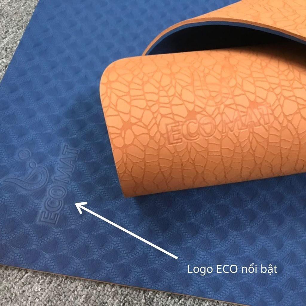 Thảm Tập Yoga S1ECO Pro Mat, 2 Màu Phối Lạ Mắt, Chống Trơn Trượt Tuyệt Đối, Thấm Hút Tốt