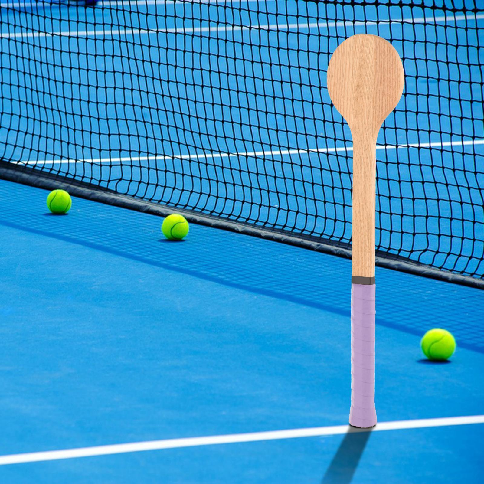 Wooden Tennis Racket Sweet Spot for middle Hitting Starter Beginner