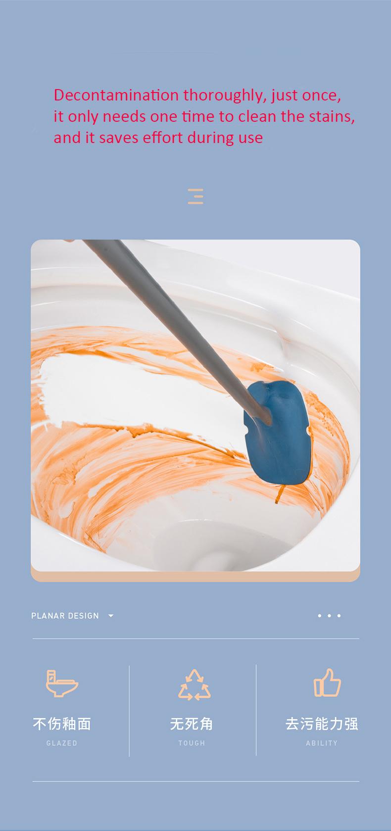 Bàn chải tay cầm dài toilet treo tường