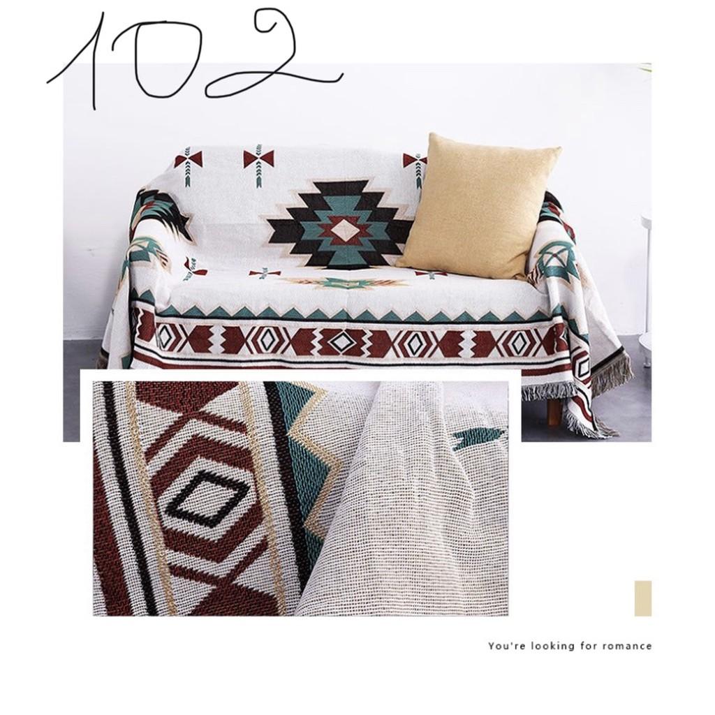 Khăn Thảm Phủ Sofa Chống Bụi Bẩn, Mền đắp thư giãn, Thảm Sofa Phòng Khách Loại Một SBK102