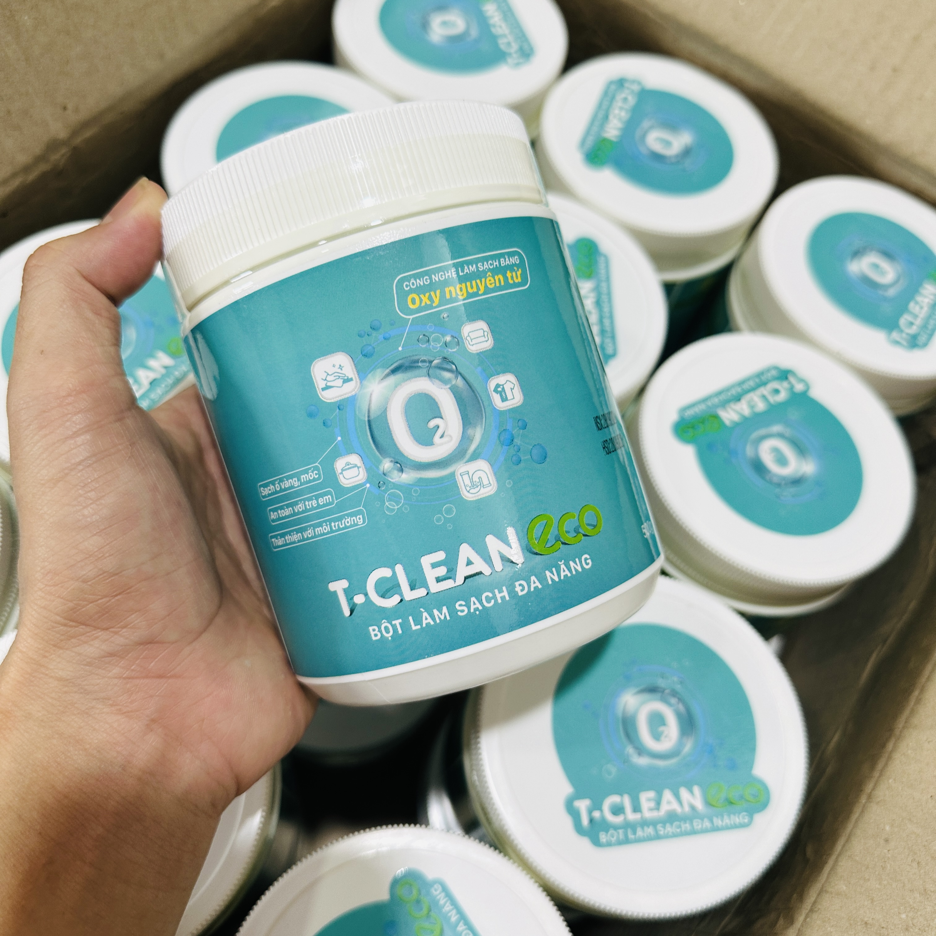 Bột Làm Sạch Đa Năng T-Clean 500gr - Tẩy Ố Vàng - Bẩn Trên Nhiều Bề Mặt - Đá - Gỗ - Quần Áo