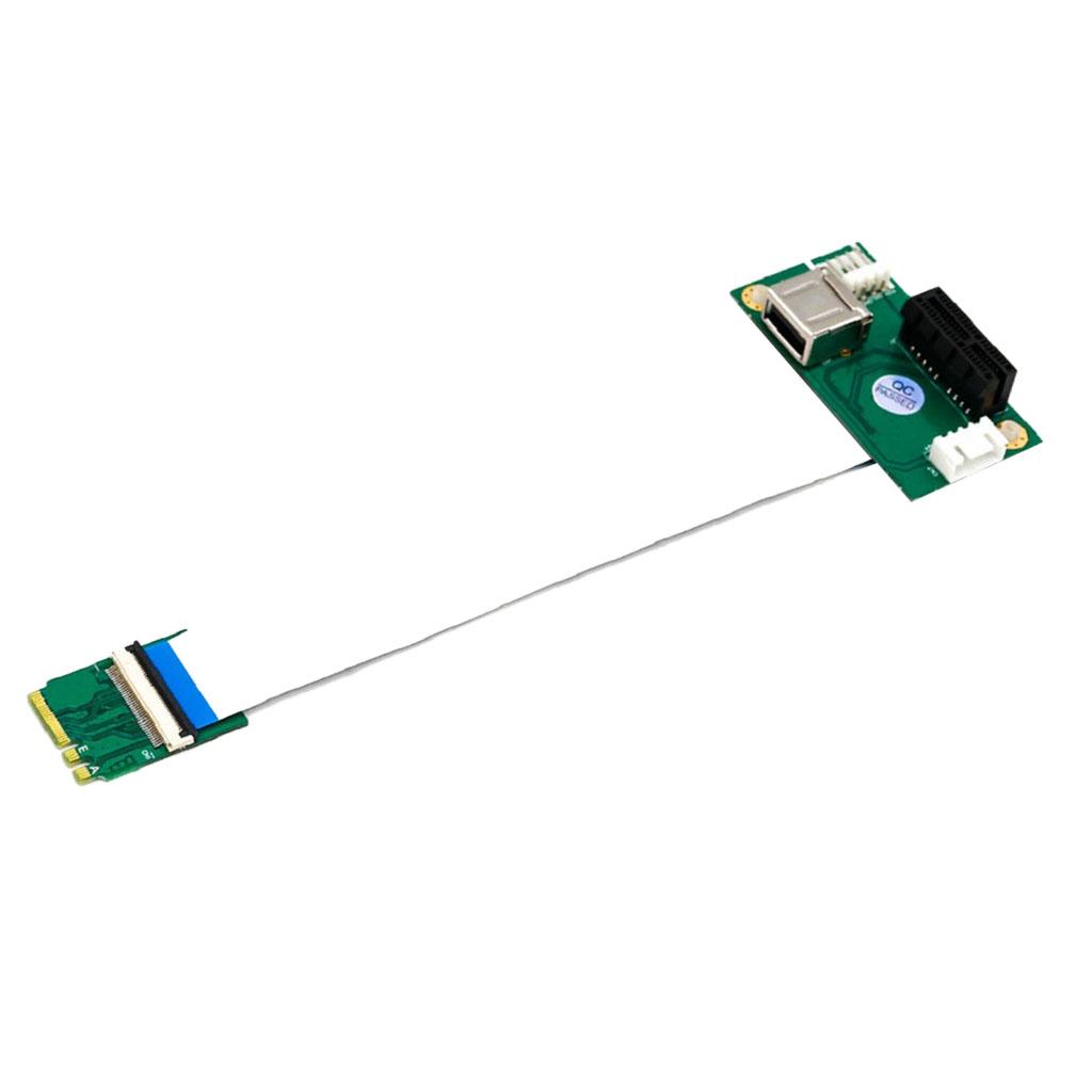 PCI E X1 / X4 / X8 / X16 to NGFF M.2 Key A / E Adapter Card with USB Port And FPC Cable