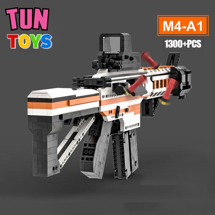 Đồ Chơi Lắp Ráp Trí Tuệ CSGO Mô Hình Súng M4A1 Asiimov MOC Kevin183, Tỉ lệ chuẩn 1:1