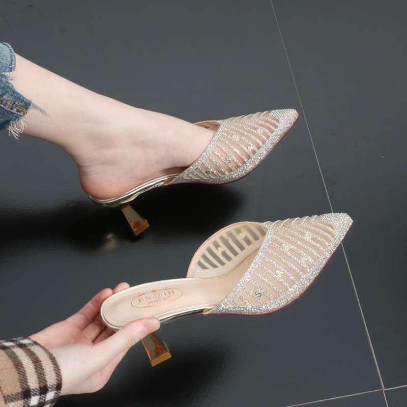 (1835) Giay SANDAL Nữ Đính Hạt Cườm Hàng Quảng Châu Cao Cấp HOT Bao Chất