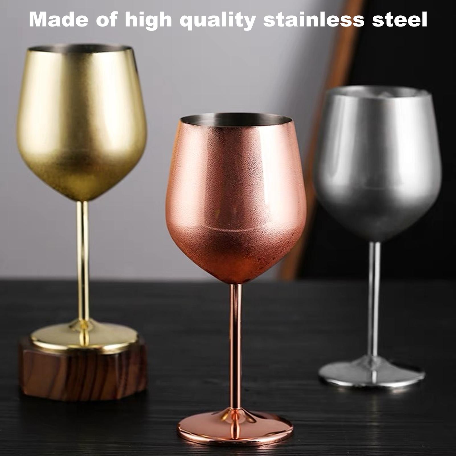500ML/17Ounce Red Wine Goblet Outdoor Wine Container Stainless Steel Champagne Cup Premium Quality All Purpose