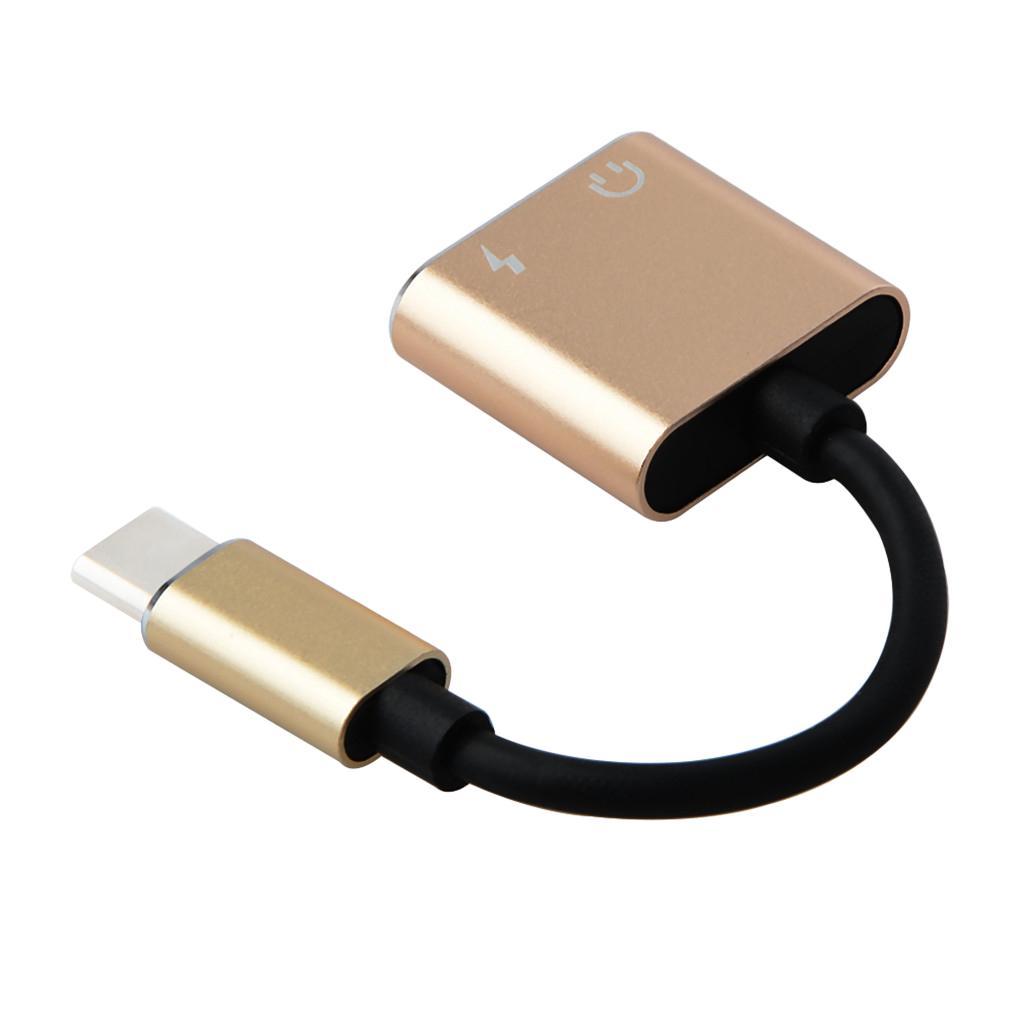 2pcs Type C Charging Cable for Type C Phones Without 3.5mm Headphone Jack