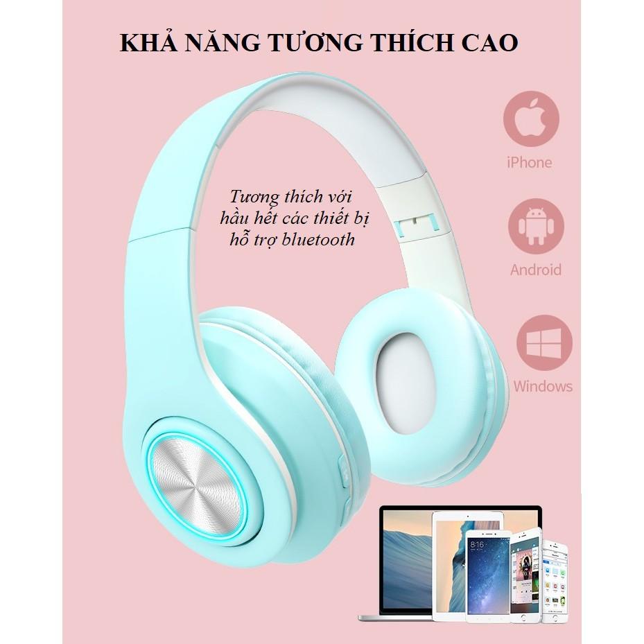 Tai Nghe Chụp Tai ️️ Tai Nghe Bluetooth Âm Thanh Sống Động - Tai Nghe Không Dây Iboom B39 Phong Cách Trẻ Trung