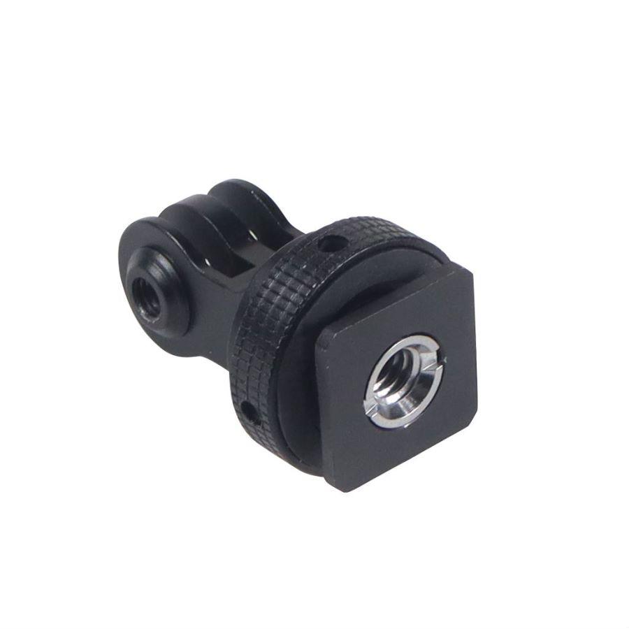 360 Xoay Bộ chuyển đổi giày lạnh Chân máy Chân máy 1/4 "3/8" cho GoPro Black Mini 11 12 Hành động 3 2 Máy ảnh màn hình lồng máy ảnh LED