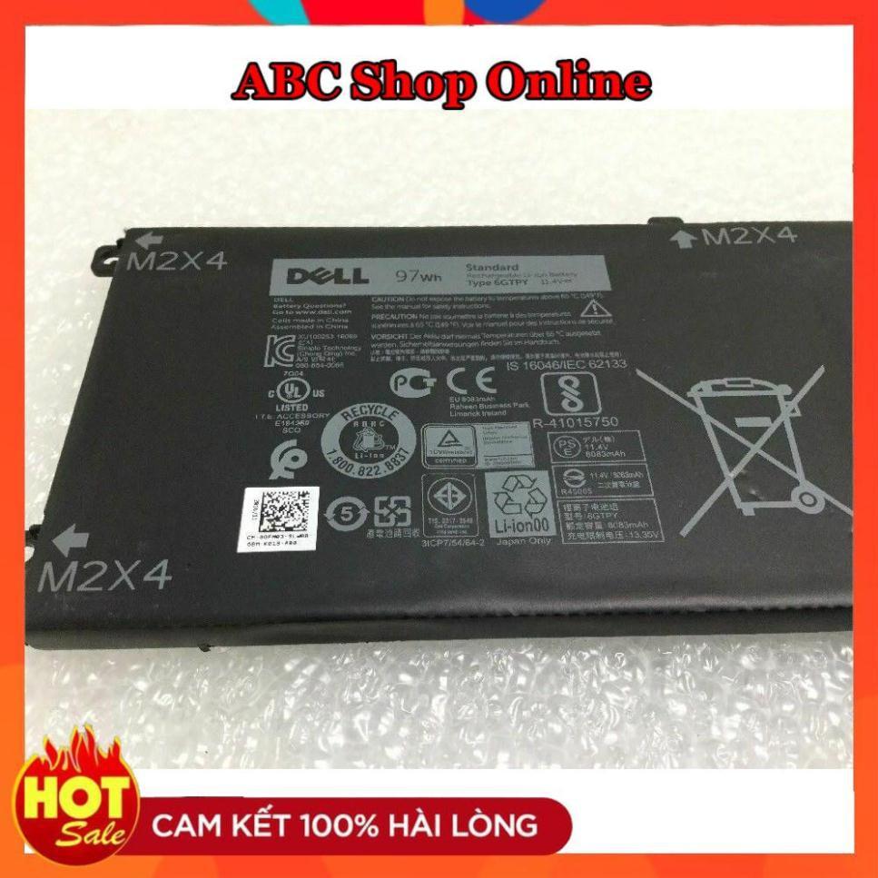 Pin Dùng Cho Laptop Dell XPS 15 9550 9560 6GTPY 5XJ28 97Wh