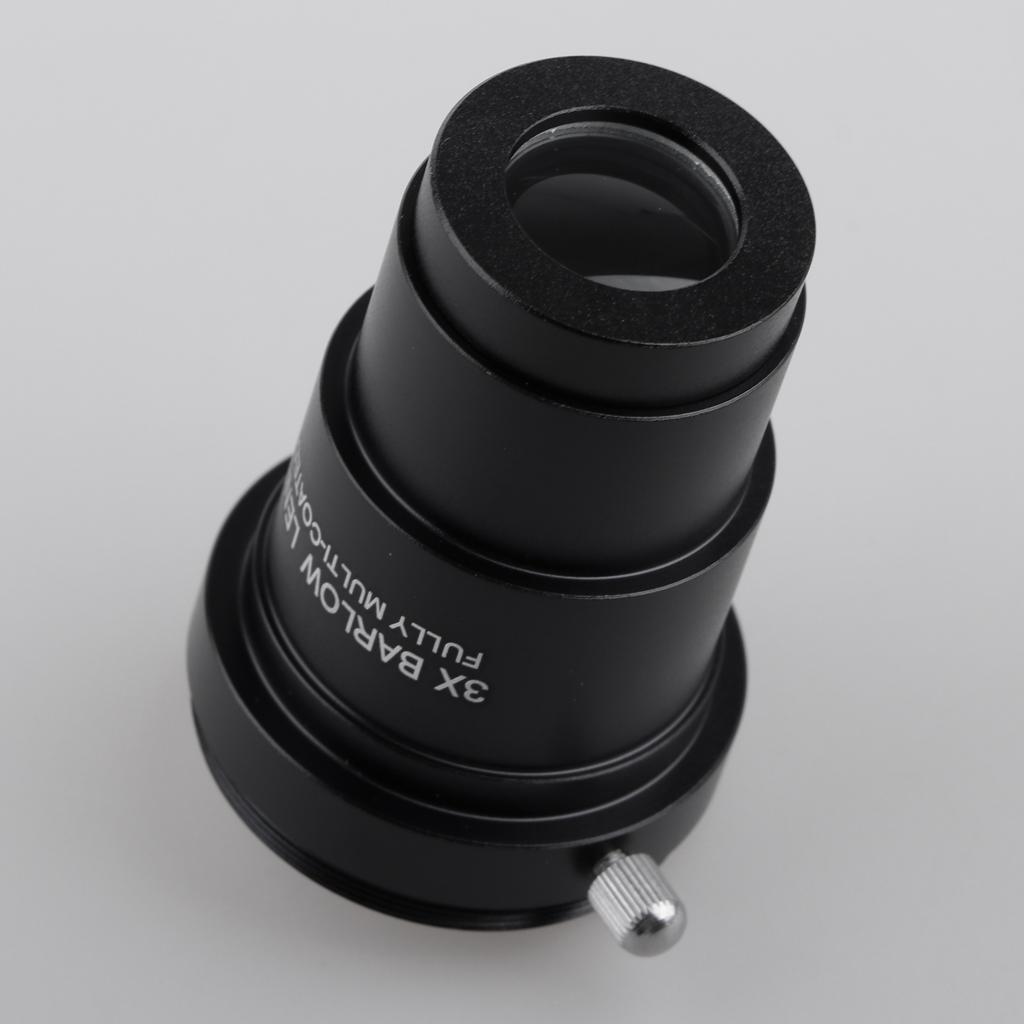 Telescope Accessory Eyepiece 3X Barlow Lens with M42x0.75mm Thread + Filter