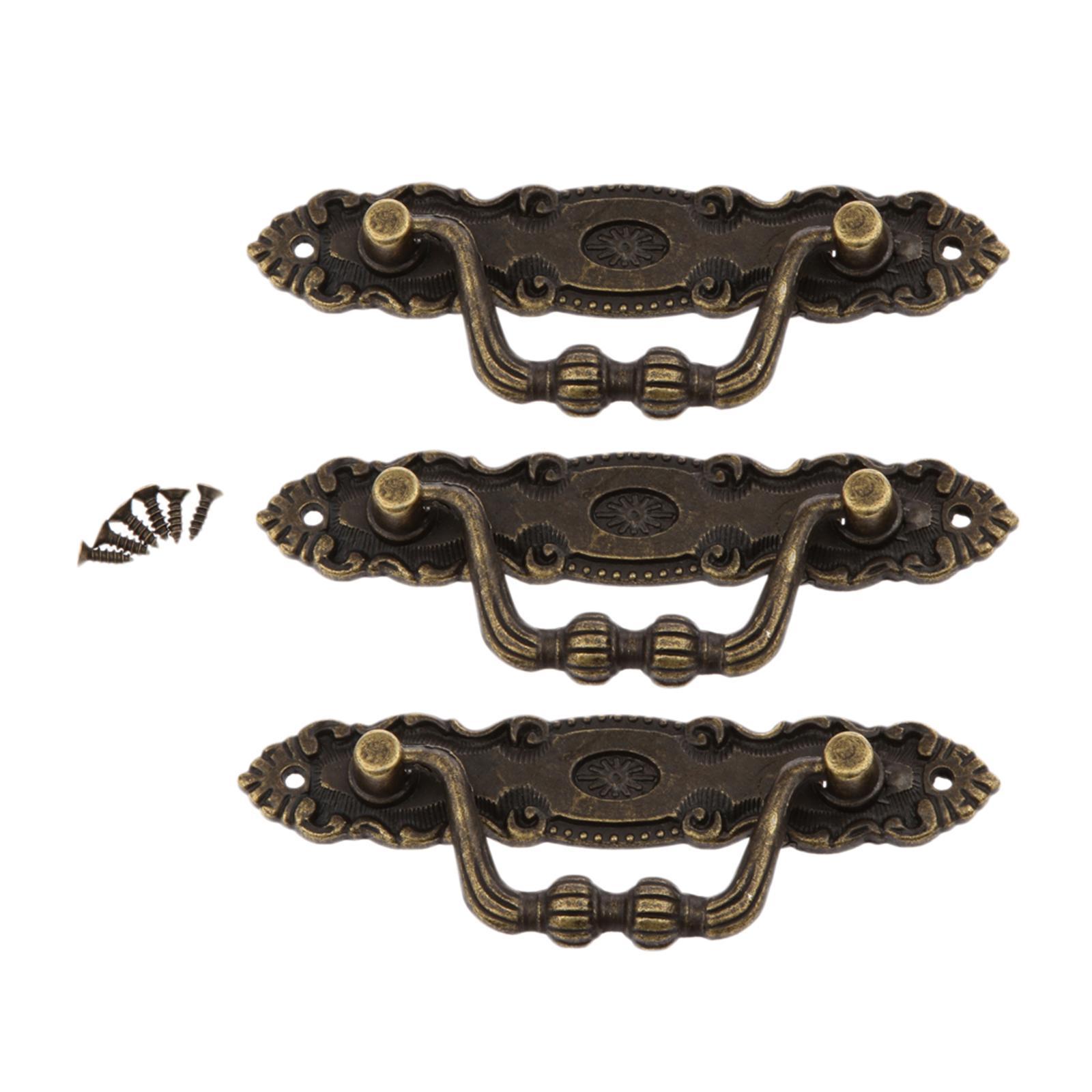 Retro Furniture Pull Handles For Drawer Door Cabinet Jewelry Box