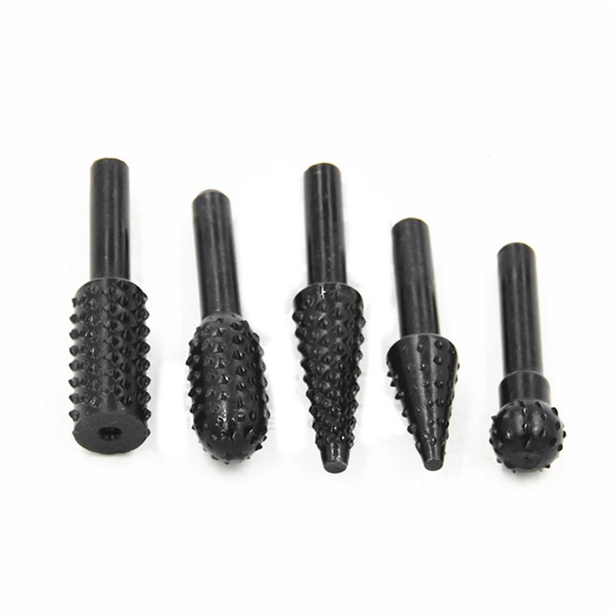 BỘ 5 MŨI MÀI QUAY GỖ THÉP 45 TRỤC 6 LY VỈ NHỰA