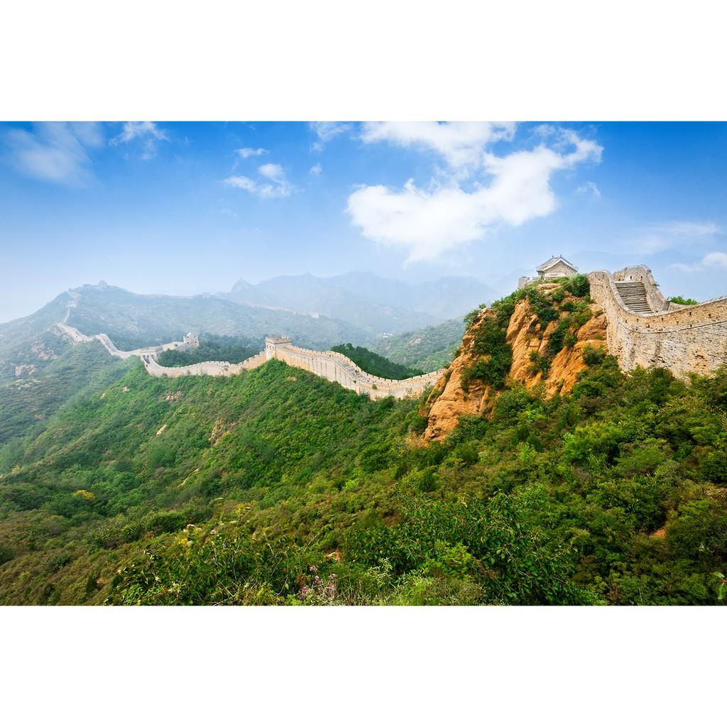 (Chọn 1 trong 20 mẫu) Tranh ghép hình 925 mảnh ghép chủ đề Vạn lý trường Thành - Great wall of China, Nhận in tranh ghép