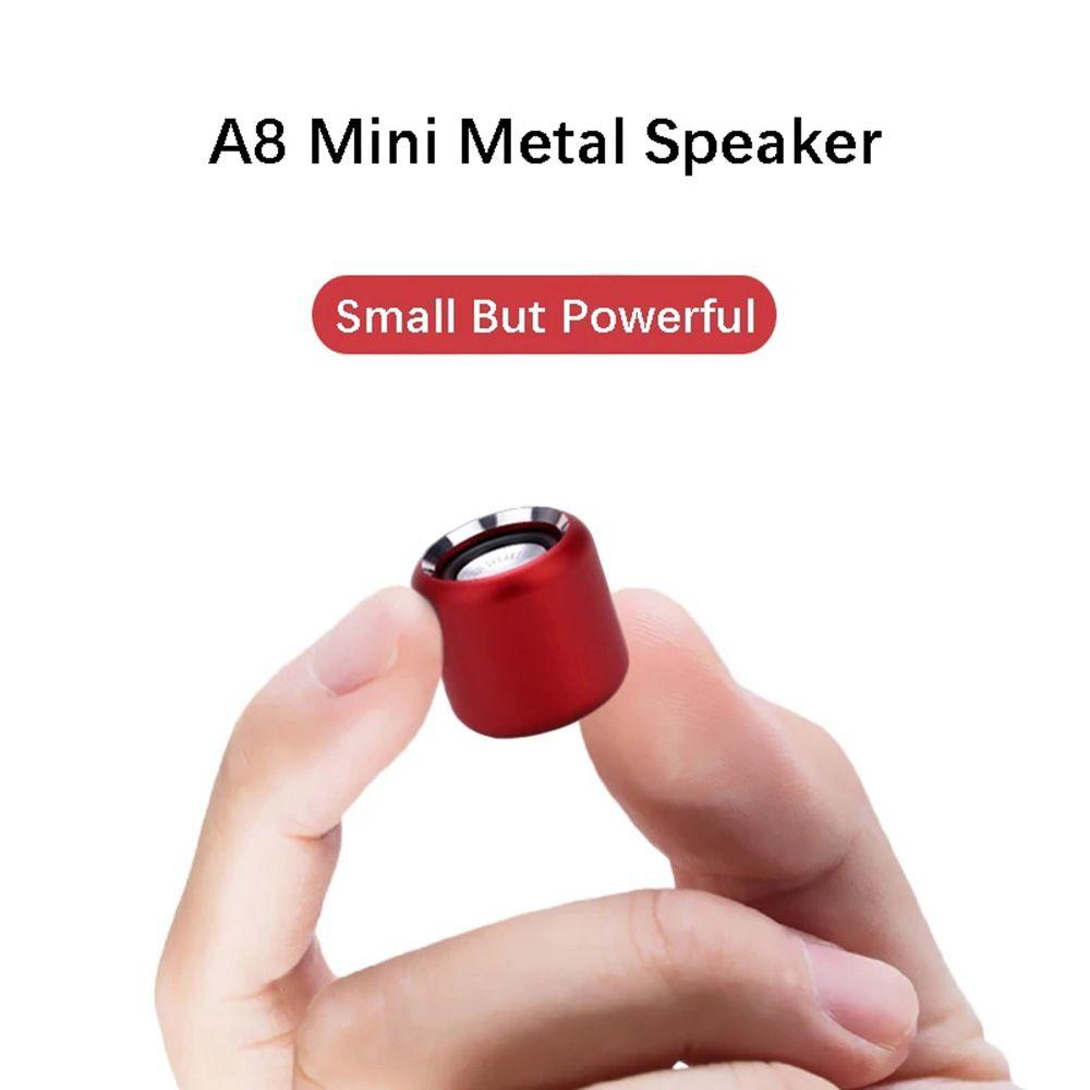 Loa siêu trầm không dây âm thanh nổi Hifi sáng tạo bằng kim loại Loa Bluetooth không dây Máy nghe nhạc Loa mini Màu sắc: Bạc