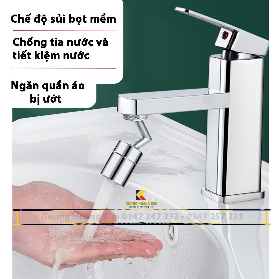 Đầu nói vời nước xoay 720 độ lắp chậu rửa bát chén bồn rửa mặt lavabo với chế độ nước chảy_guonghoangkim