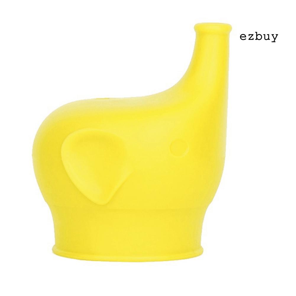 Nắp đậy cốc hút bằng silicone hình chú voi dành cho trẻ em