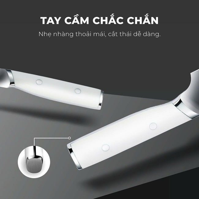 Bộ 2 dao nhà bếp thép không gỉ KOREA GMK25, hàng chính hãng