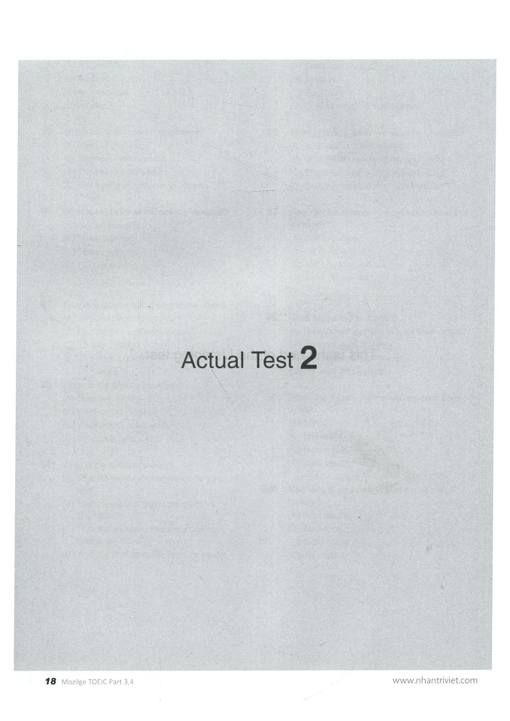 New TOEIC Actual Test Part 3,4 (Kèm CD)