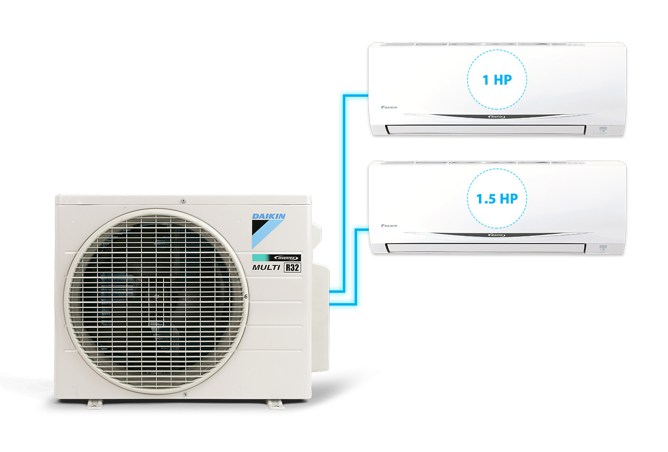 [Free Lắp HCM] Hệ Thống Máy Lạnh Multi S Daikin Inverter Combo MKC50RVMV/CTKC25RVMV+CTKC35RVMV Gas R32 Treo Tường 1 Chiều Lạnh Hàng Chính Hãng