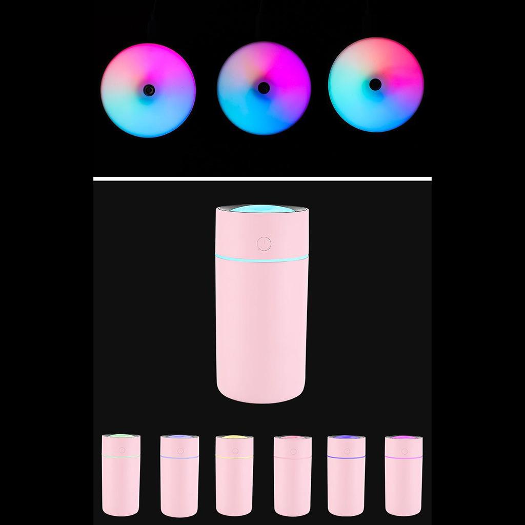 Humidifiers,320ml Ultrasonic Whisper-Quiet Humidifiers for Bedroom with 7 Color LED Display Sleep Timing Mode for Home Baby