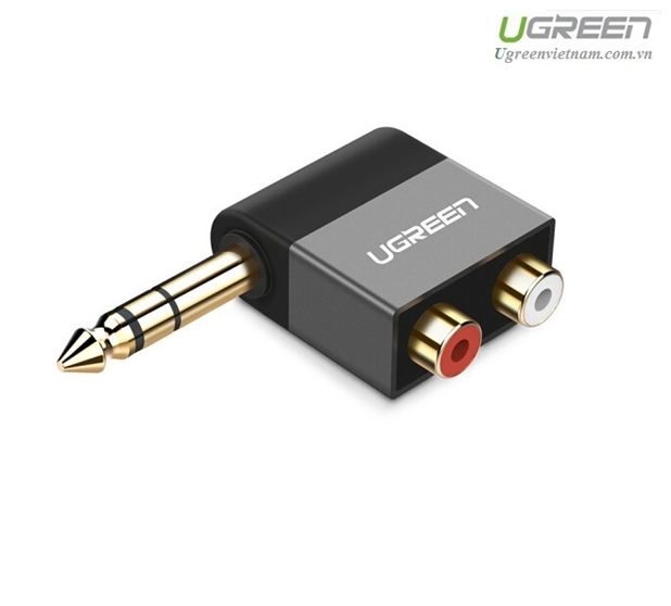 Đầu chuyển đổi 6.5mm to RCA (hoa sen) Ugreen 40846 - Hàng Chính Hãng