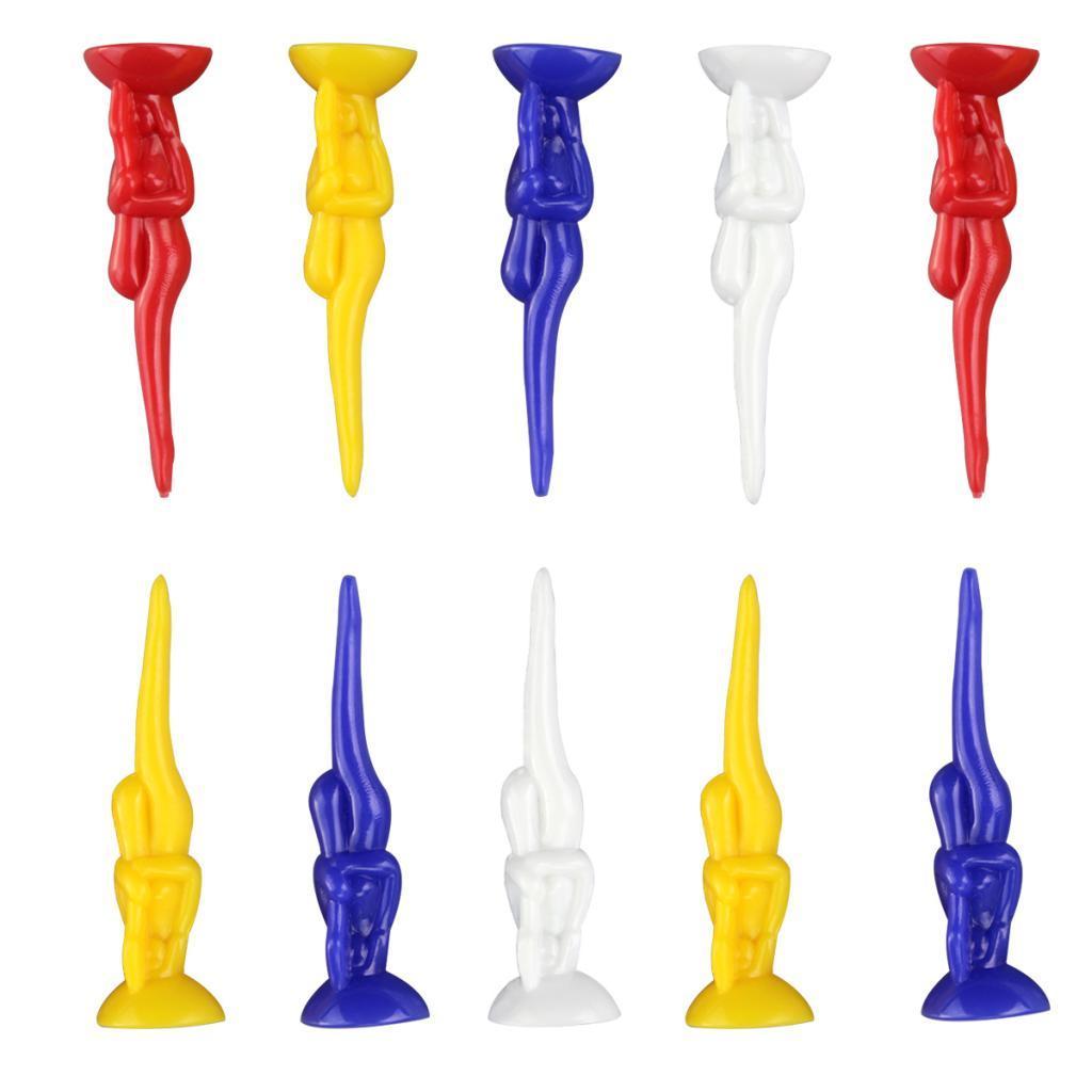 10pcs/Pack Durable Golf Tee Assorted Golf Tees Ball Holder Nails