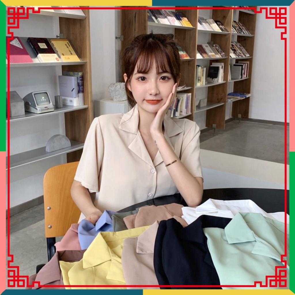 Áo Sơ Mi Tay Ngắn Cổ Bẻ Phong Cách huongmitxu