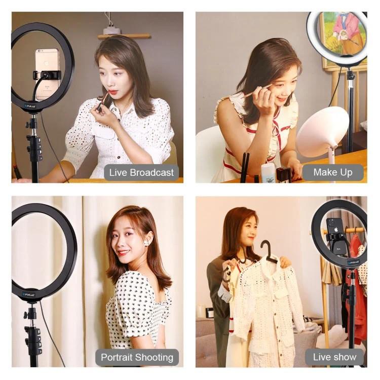 Đèn Livestream Bán Hàng Makeup Chụp Ảnh 16cm 26cm 33cm 36cm 45cm 54cm BH 6 Tháng Kèm Tripod 2m1