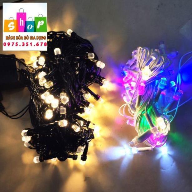 Dây đèn LED trang trí nháy chớp 5m/10m LED bóng kim cương, ánh sáng lung linh