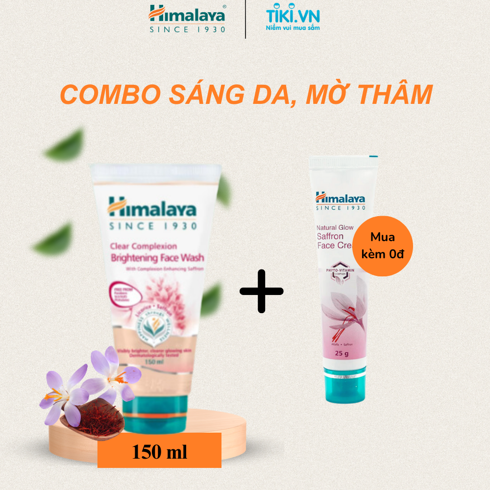 Sữa Rửa Mặt Tinh Tế Làm Sạch Và Trắng Da Cải Tiến Với Nghệ Tây Himalaya Herbals