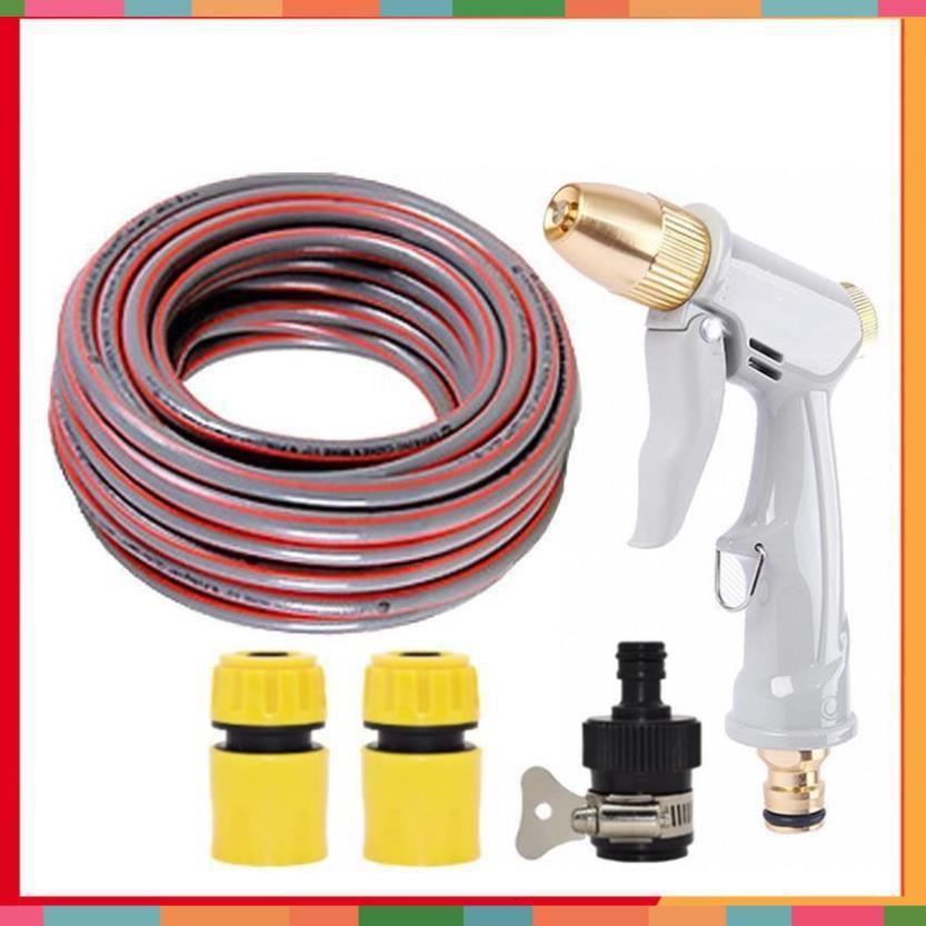 Bộ dây vòi xịt nước rửa xe, tưới cây tăng áp 3 lần, loại 20m 206846