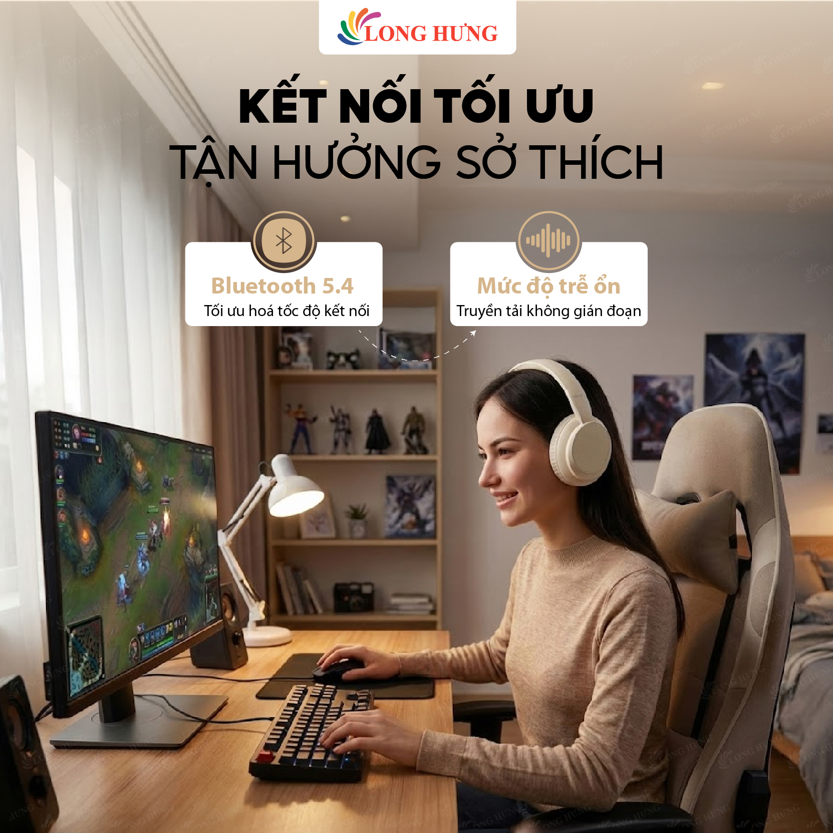 Tai nghe chụp tai Bluetooth Havit H619BT - Hàng chính hãng