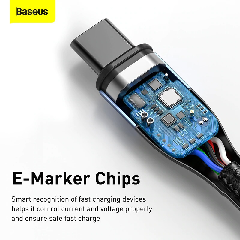 Cáp sạc từ C to C Baseus Zinc Magnetic Safe Fast Charging Data Cable ( Type-C to Type-C 100w ) - Hàng Chính Hãng