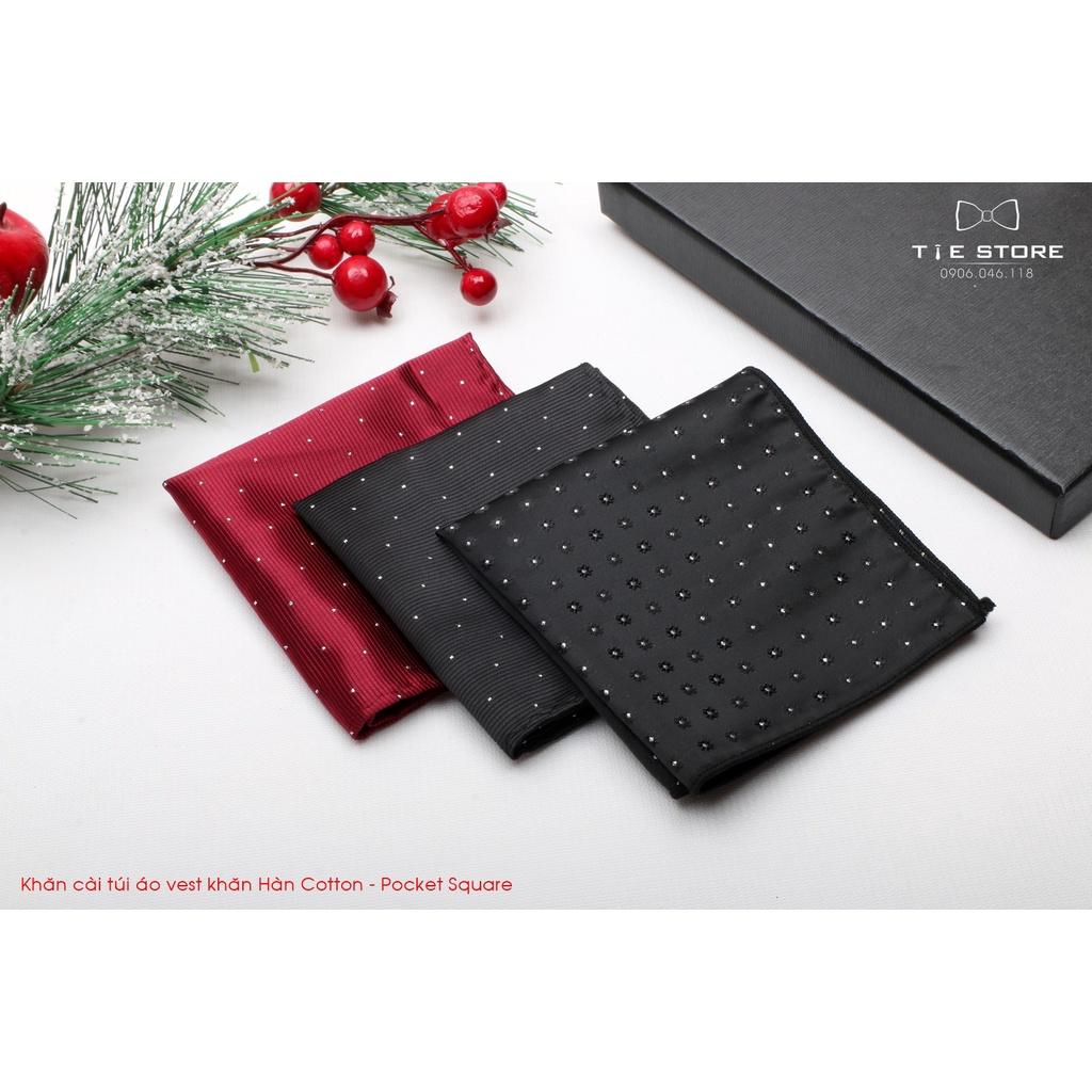 Khăn Cài Túi Áo Vest - Pocket Square, phụ kiện lịch lãm, nhiều mẫu