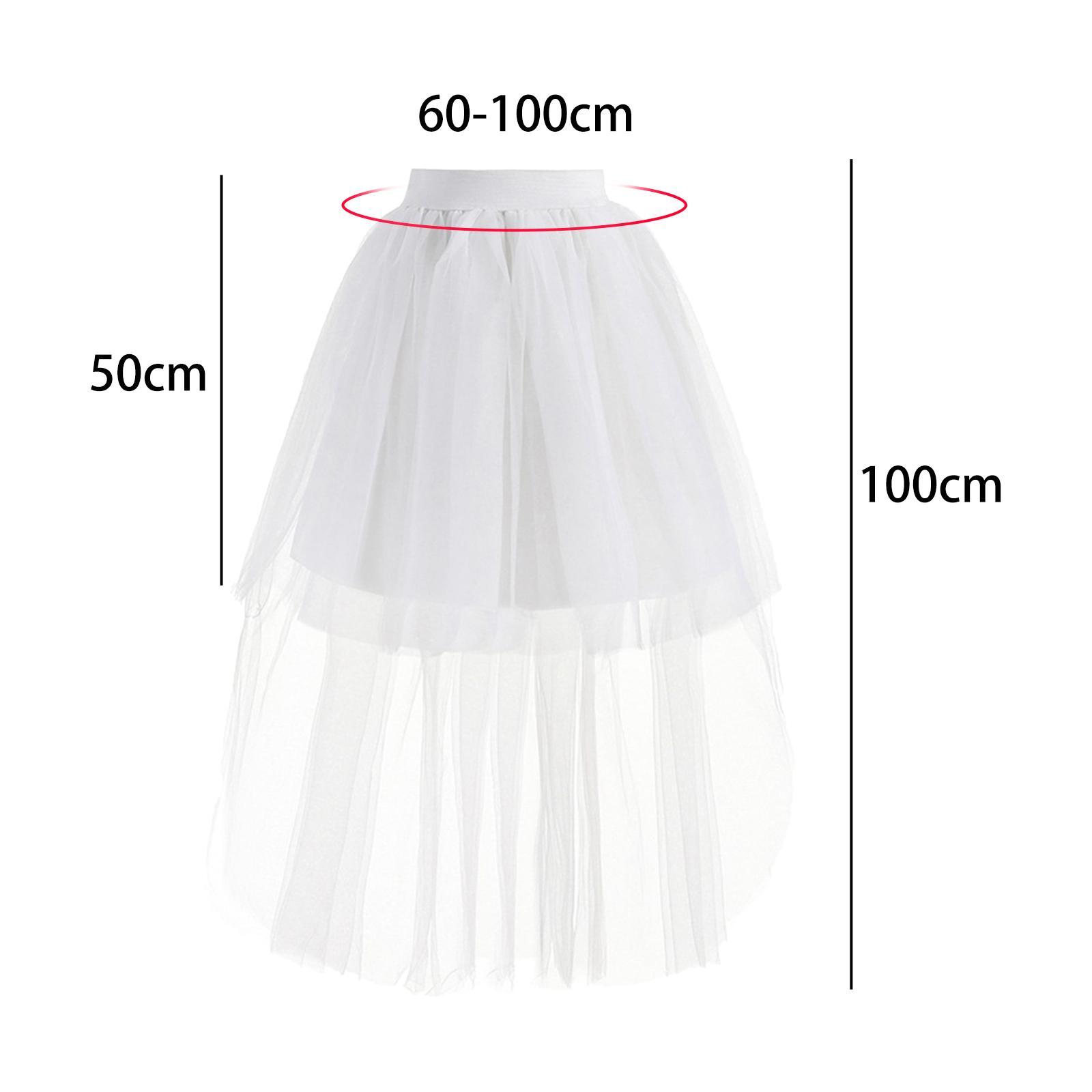 Mini Women Long Tulle Skirt Layered MIDI Skirt A Line Overlay Maxi Skirt Evening Prom Elastic High Waist Dancewear Cosplay