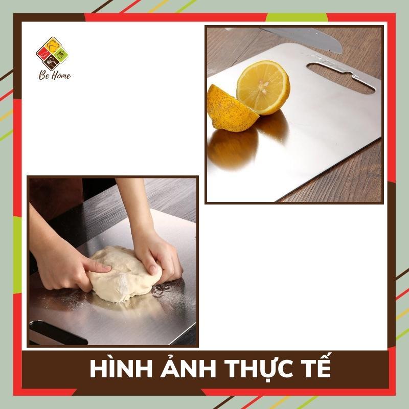 Thớt Inox 304 Cao Cấp Kháng Khuẩn Cường Lực- Vệ Sinh Dễ Dàng- Rã Đông Nhanh - Chống Ẩm Mốc