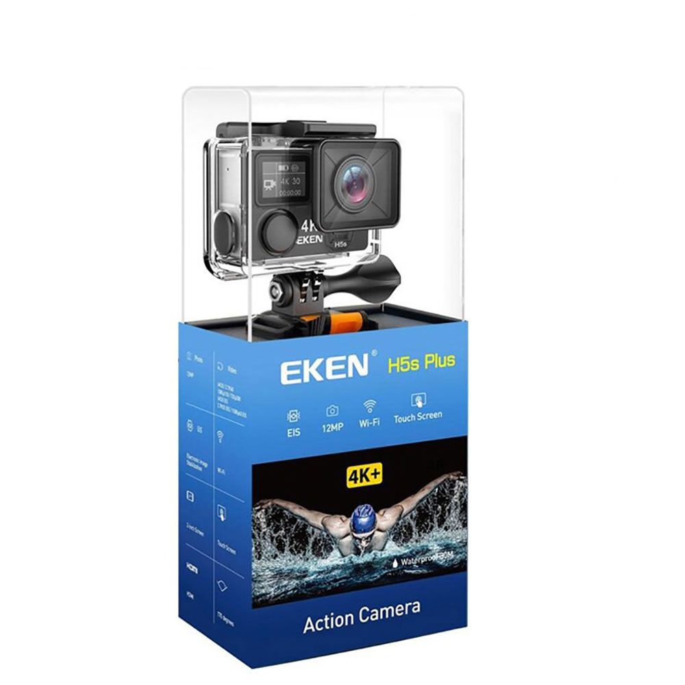 Camera hành trình Eken H5S Plus 4K WIFI Tặng Combo Phụ kiện camera - Hàng Chính Hãng