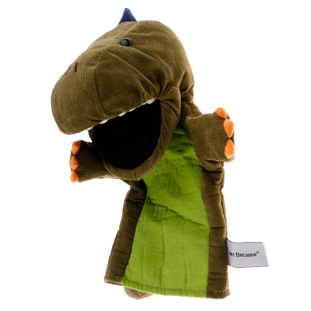 Vải Mềm T-Rex Dinosaur Doll Puppet Rối Tay Với đồ Chơi Trẻ Em Miệng Di Chuyển