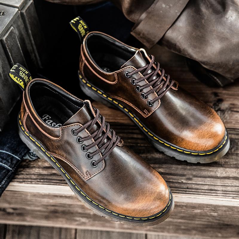 LCRTZKG Men Luxury Casual Da Chất Lượng Cao Casual Workwear Giày C