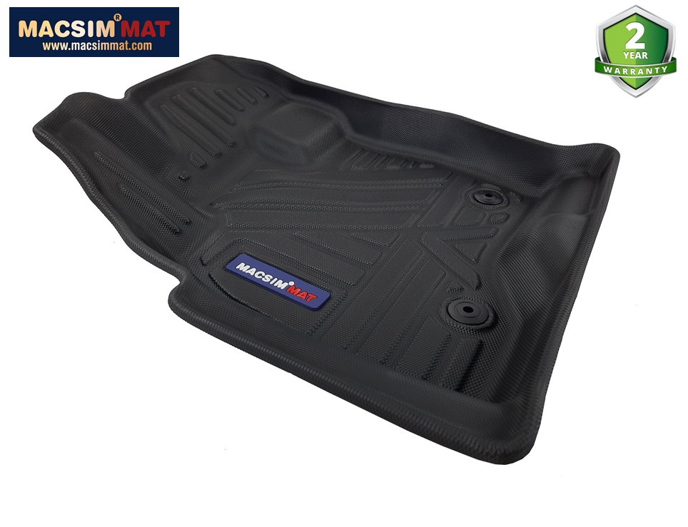 Thảm lót sàn xe ô tô Ford Explorer 2011-2019 Nhãn hiệu Macsim chất liệu nhựa TPV cao cấp màu đen hàng loại 2