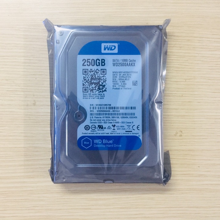 Ổ cứng HDD WD 250GB Blue | Hàng nhập khẩu