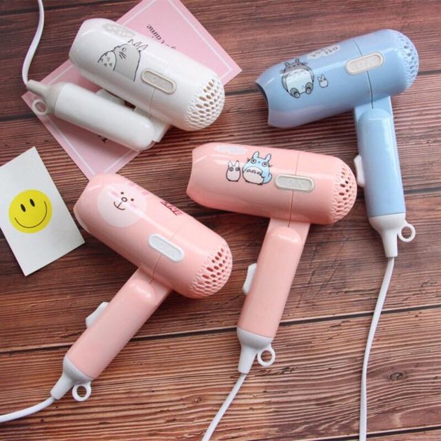 Máy Sấy Tóc Mini Hình Dễ Thương ️2 Chế Độ Gấp Gọn