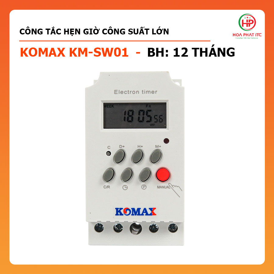 Công tắc hẹn giờ công suất lớn Komax KM-SW01 5000w