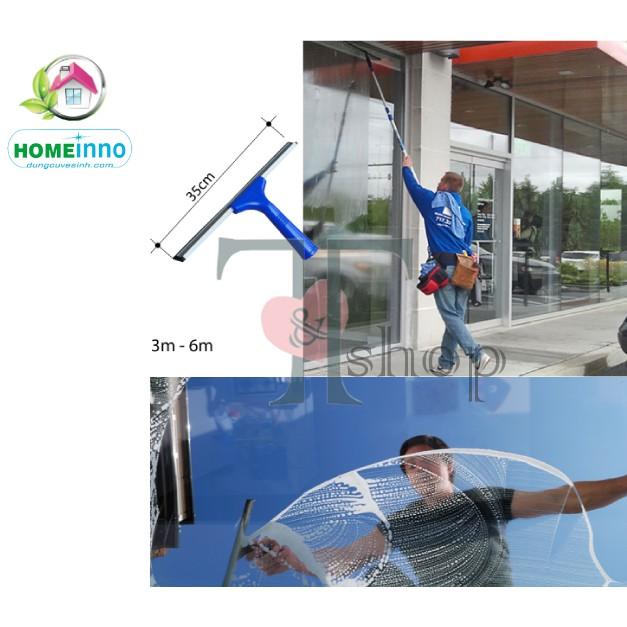Cây Gạt Lau Kính Cầm Tay Nhựa Homeinno Lưỡi 35cm