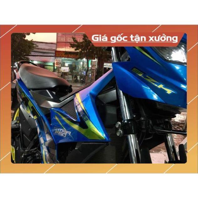 Tem rời Satria 150 chất liệu Crom