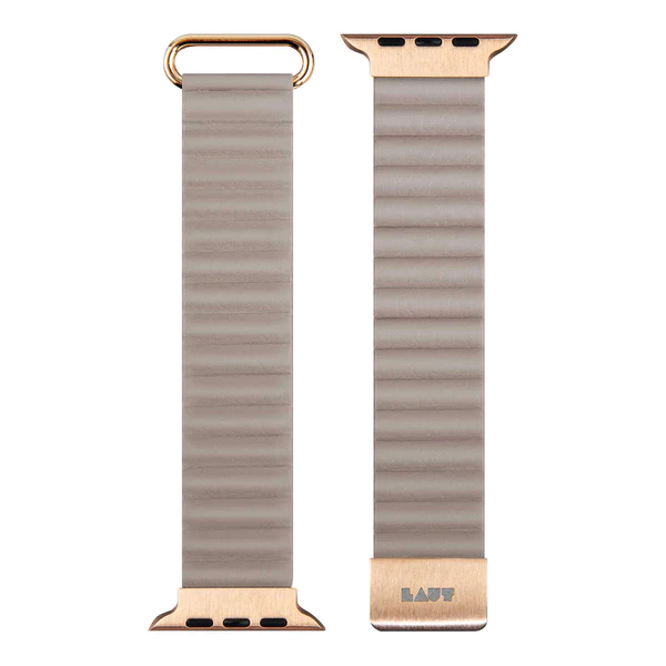 Dây LAUT Novi Luxe Cho Apple Watch Series 1~9/ SE/ Ultra 1/2 (42/44/45/49mm) Làm Từ Da Thuần Chay Mềm Mại Khóa Nam Châm Hàng Chính Hãng